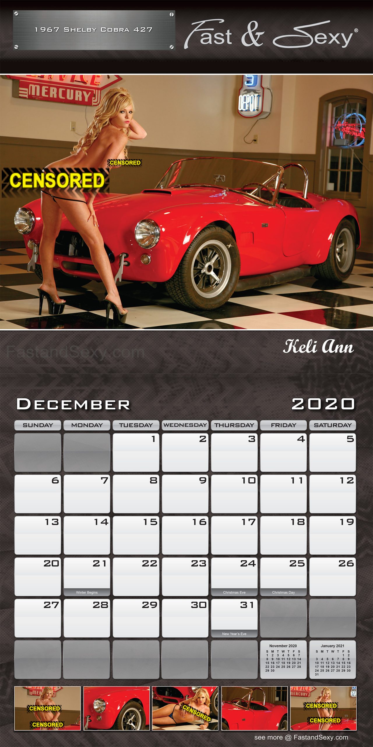 2020 Fast & Sexy Car Girl Wall Calendar 12×12 inches (Nude Version) – Fast  & Sexy